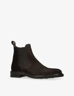 LOAKE Dorchester Suede Chelsea Boots - EUR 42 / 8 UK MEN in Dark Brown, additional product view 3