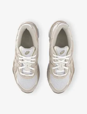 ASICS Gel-NYC Mesh Trainers - EUR 41.5 / 7.5 UK MEN in WHITE FEATHER GREY, additional product view 2