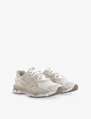 ASICS Gel-NYC Mesh Trainers - EUR 41.5 / 7.5 UK MEN in WHITE FEATHER GREY, additional product view 3