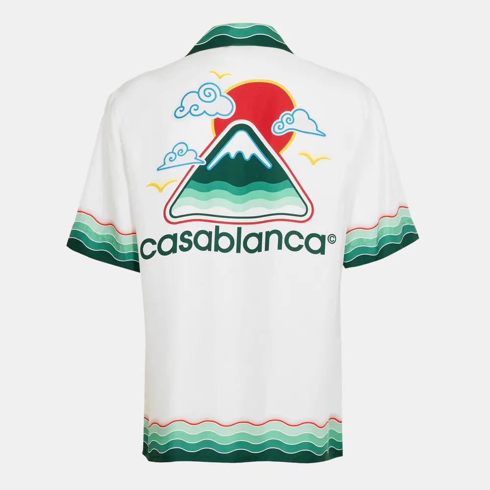 Casablanca Montagne Ondulee Silk Shirt detail 2