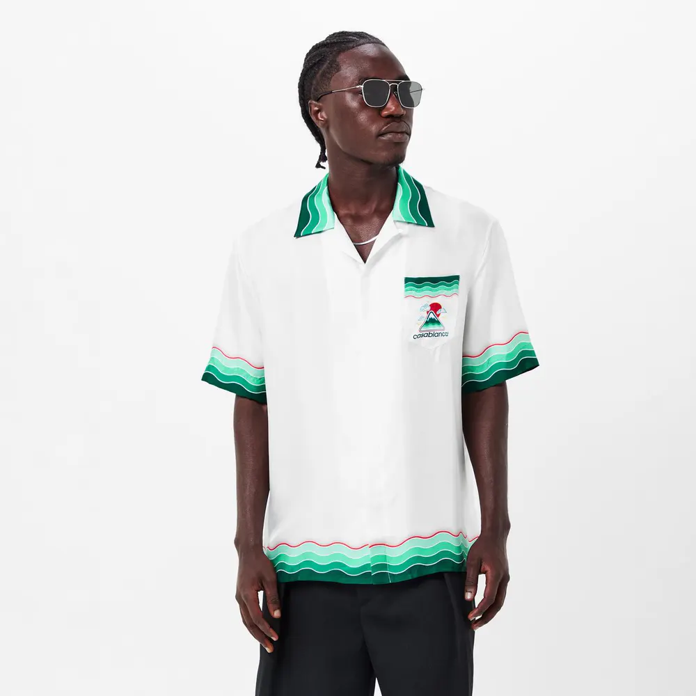 Casablanca Montagne Ondulee Silk Shirt detail 3