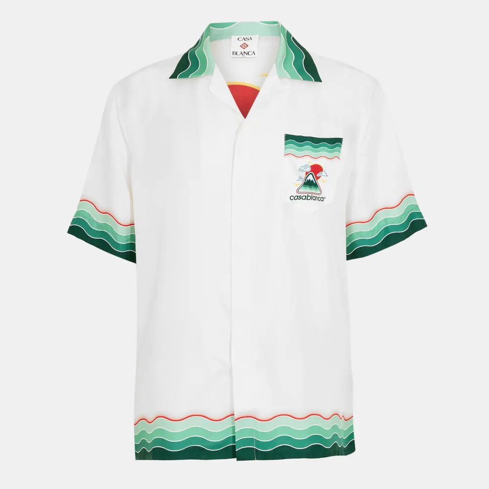 Casablanca Montagne Ondulee Silk Shirt