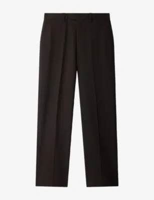 SANDRO Straight-Leg Regular-Fit Wool Trousers - XXXXL