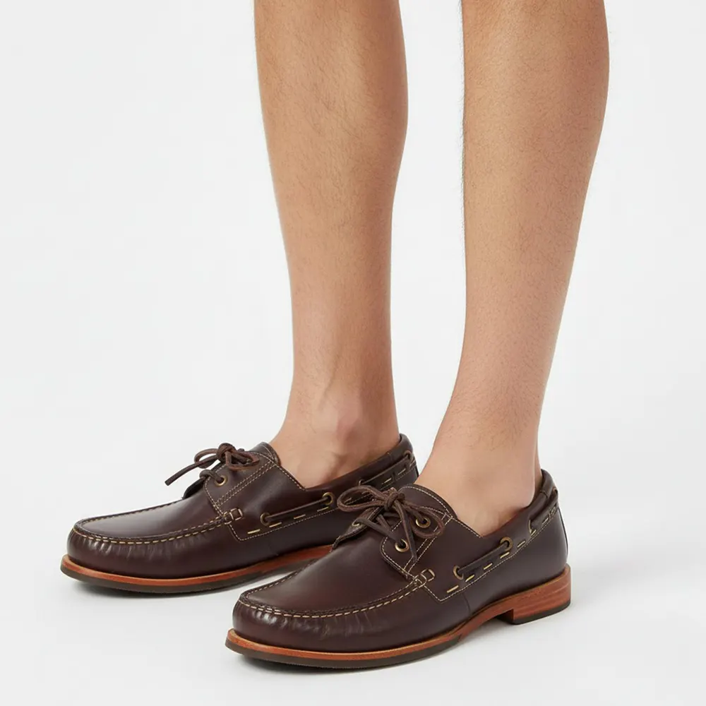 Grenson Men's Loafers in Brown Pull Up, additional product view 3