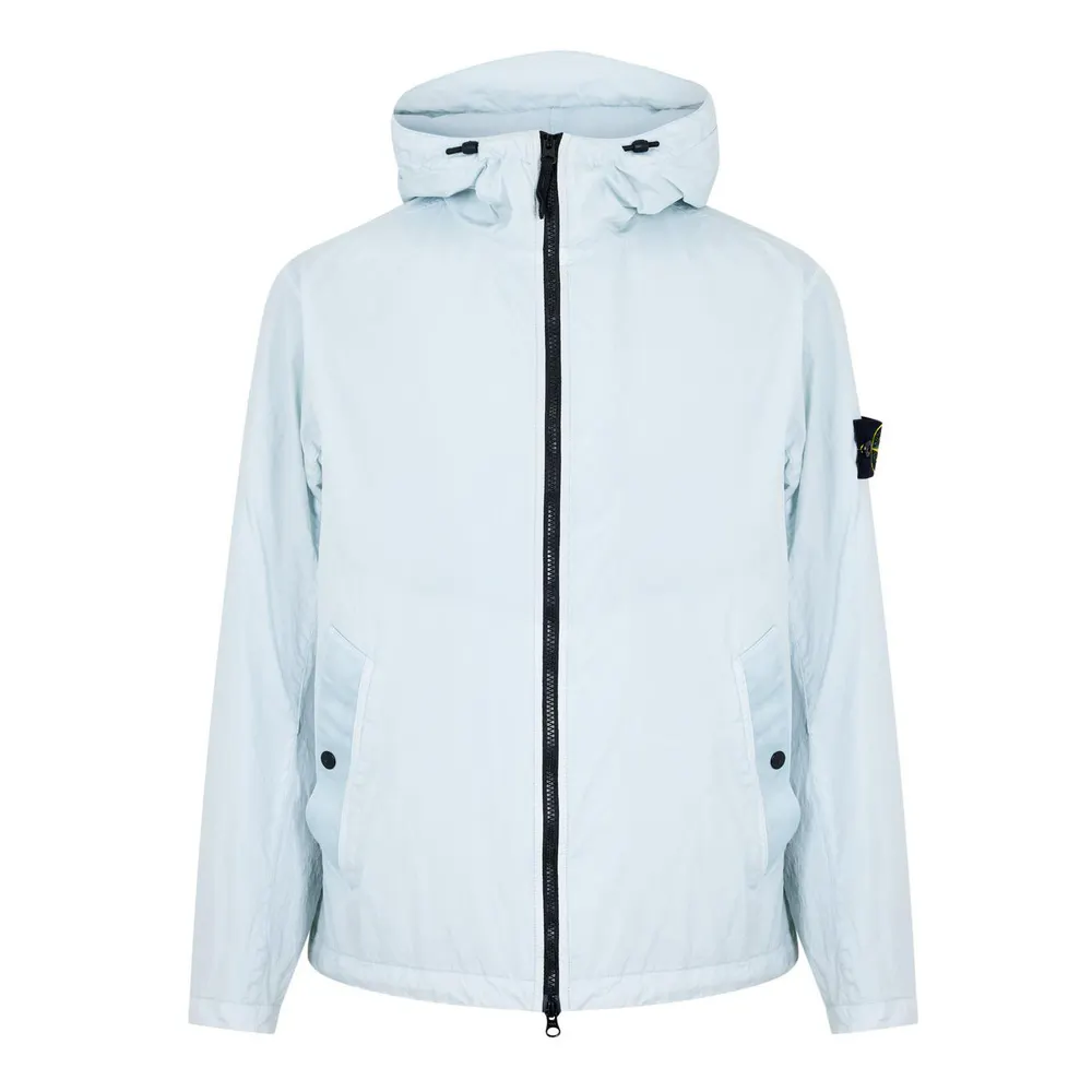 Stone Island Men's Crinkle Rep Hood Bomber Jacket