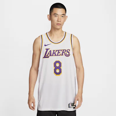Nike Los Angeles Lakers Association Edition Men's Nike Dri-FIT ADV NBA Authentic Jersey - White