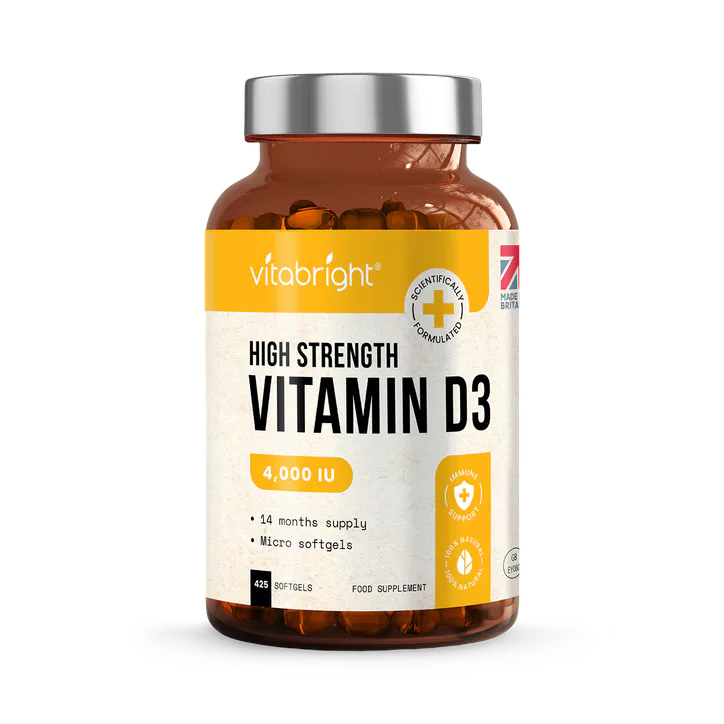 VitaBright Vitamin D3 4000 IU 100ug - 425 Micro Softgels