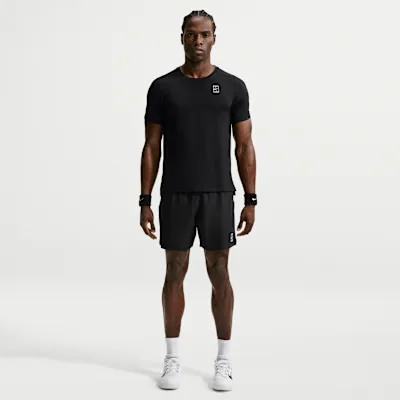 Nike NikeCourt Advantage Men's Dri-FIT 15cm (approx.) Tennis Shorts - Black/White