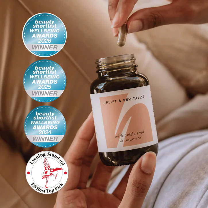 The Herbtender Uplift & Revitalise With Nettle Seed & Liquorice 60 Vegan Capsules detail 3