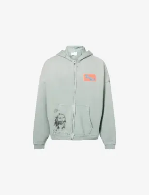 PALY HOLLYWOOD Paly Alta Cienga Distressed Cotton Hoody - M/L