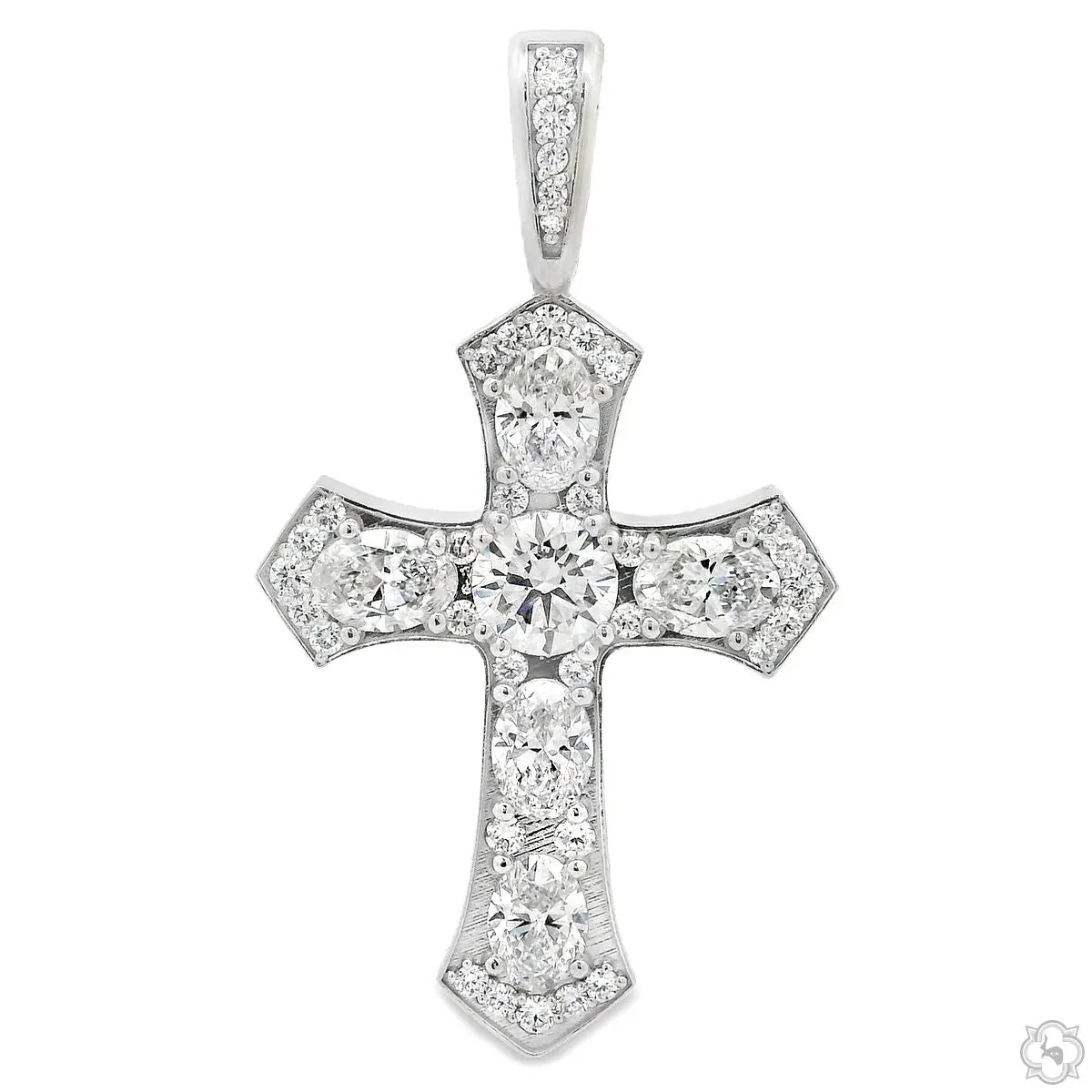 RINA - For Him CUSTOM CVD Royal Frozen Cross 70548 in Rose Gold – Pendant