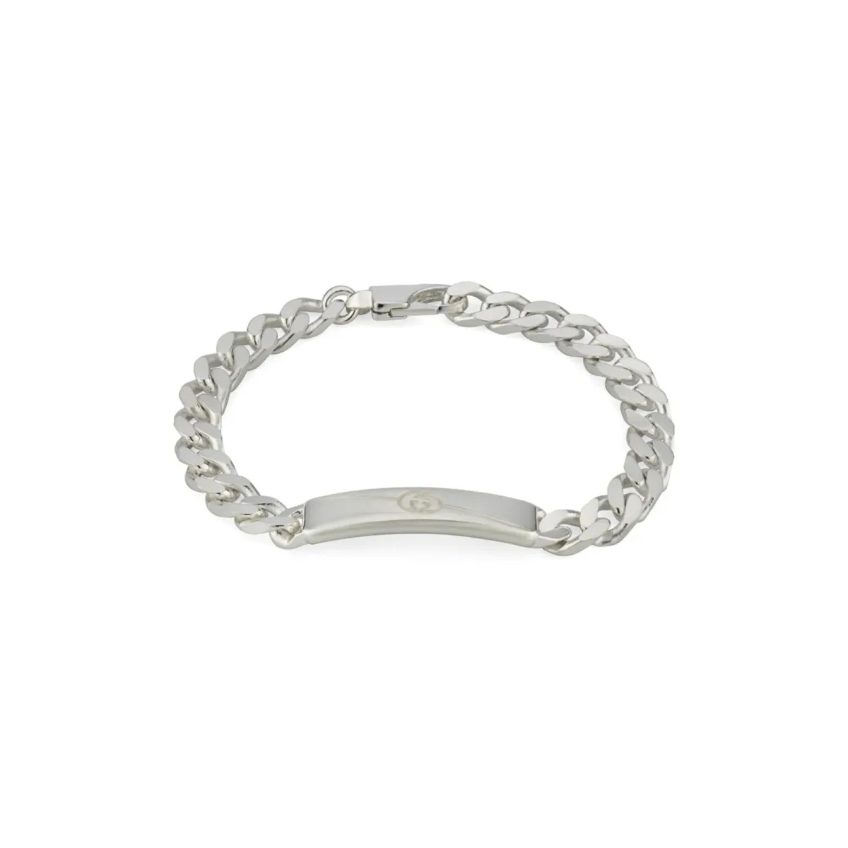 Gucci Interlocking Chunky Silver Bracelet