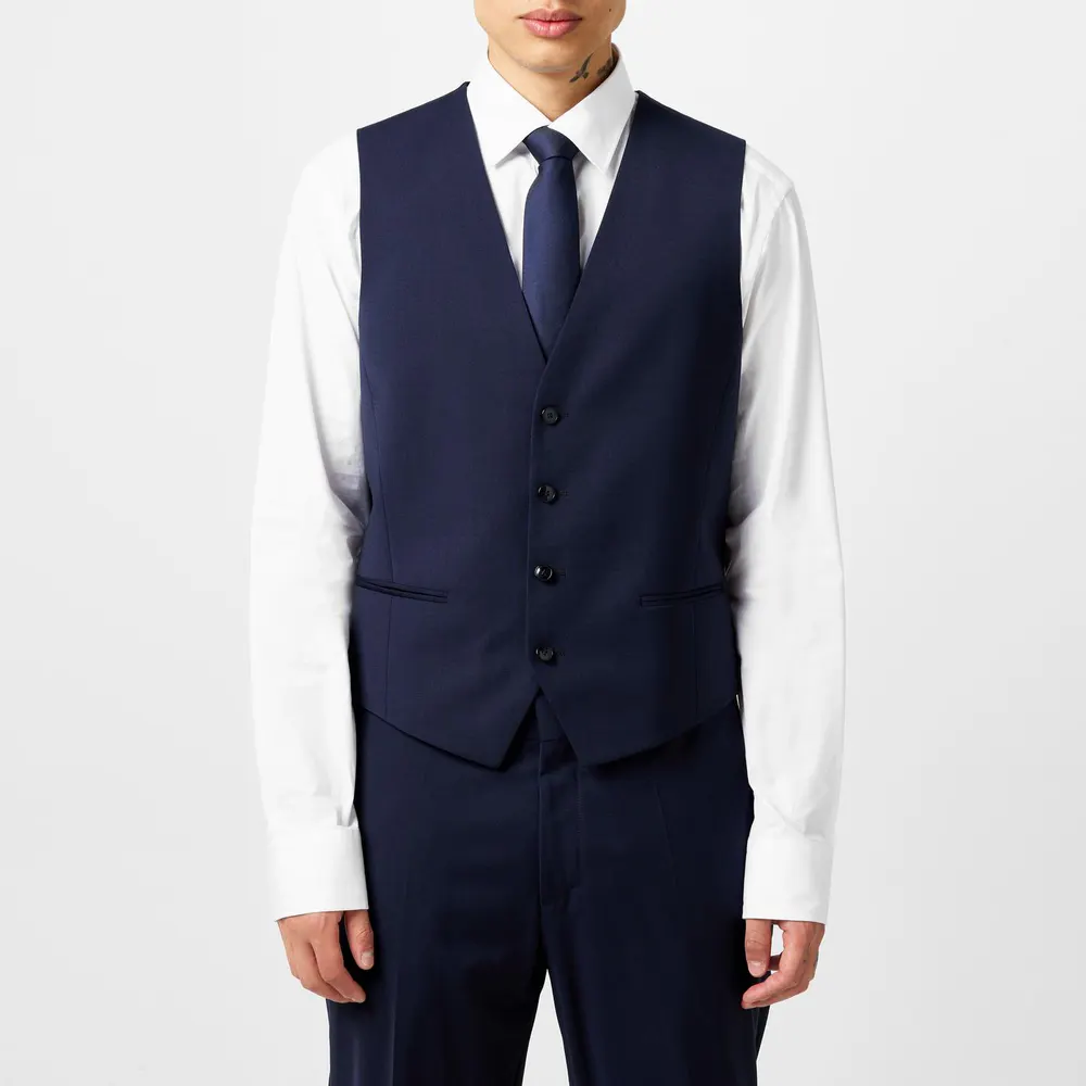 Hugo Men's Slim-fit Formal Waistcoat detail 2