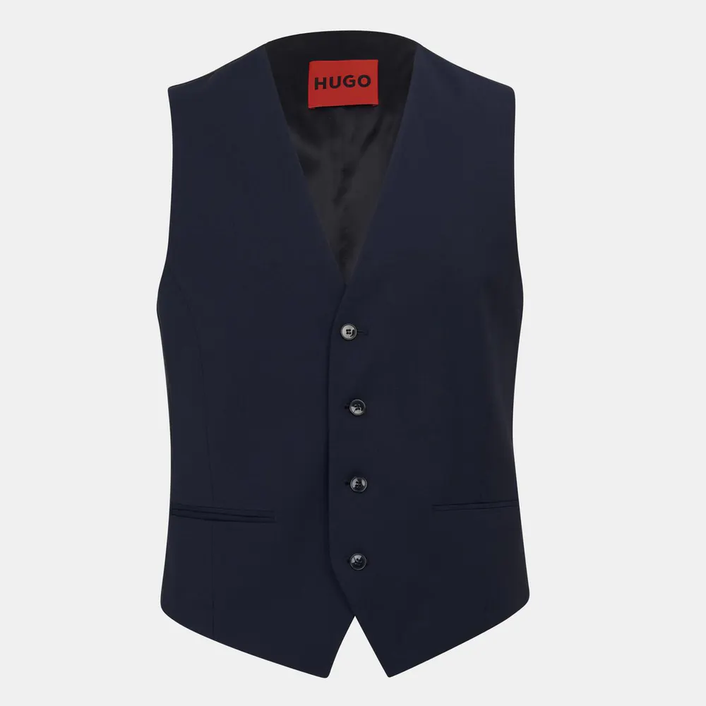 Hugo Men's Slim-fit Formal Waistcoat