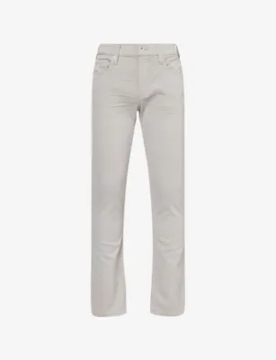 PAIGE Transcend Federal Slim Straight-Leg Stretch-Denim Jeans