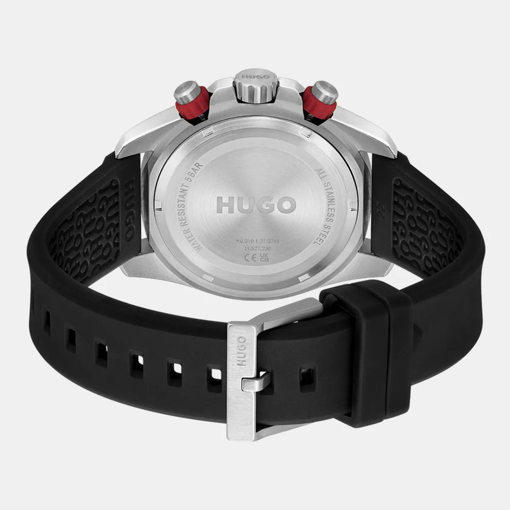 Hugo Gents HUGO #DIVE Watch in Black, additional product view 2