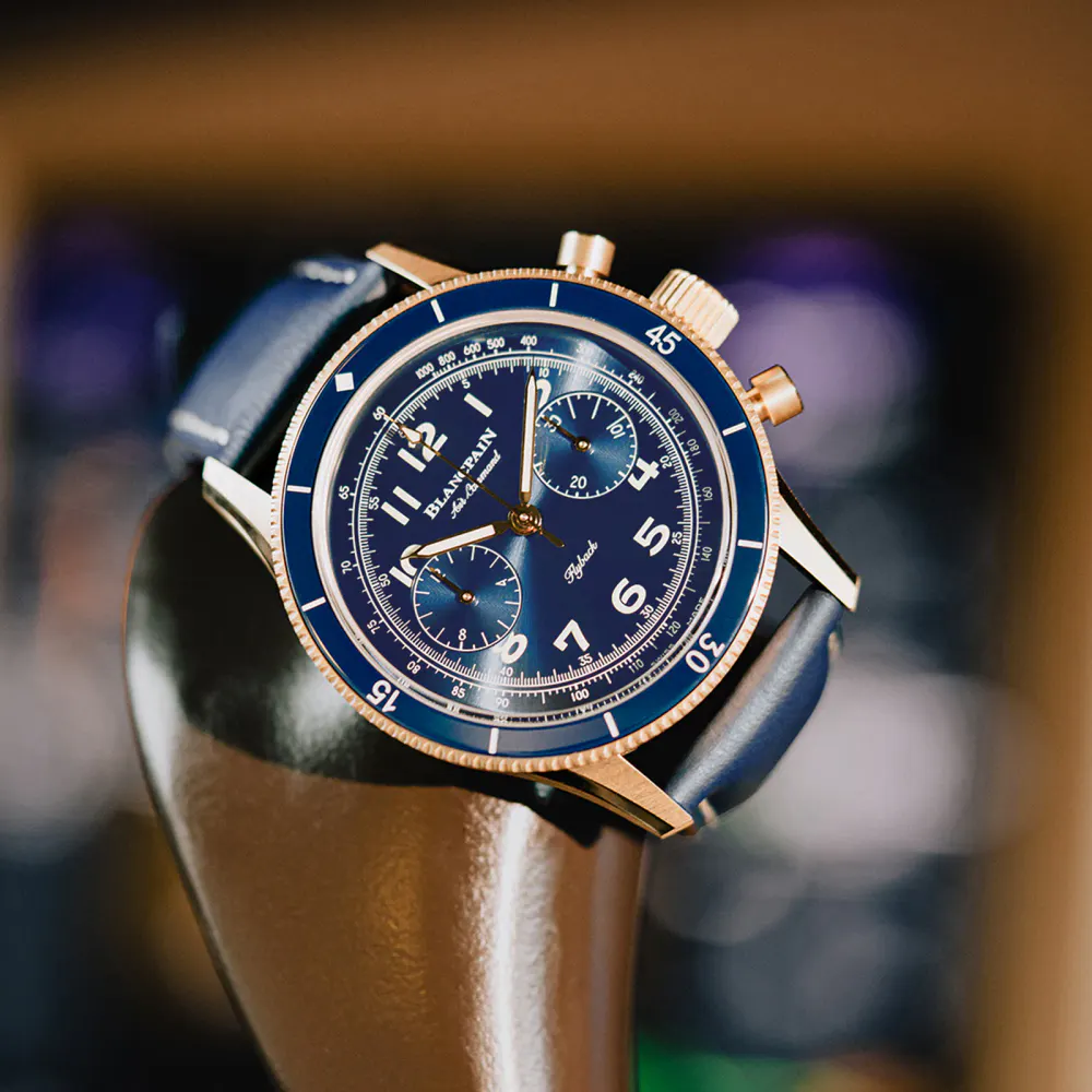 Blancpain Air Command 42.5mm Mens Watch Blue in Blue, additional product view 2