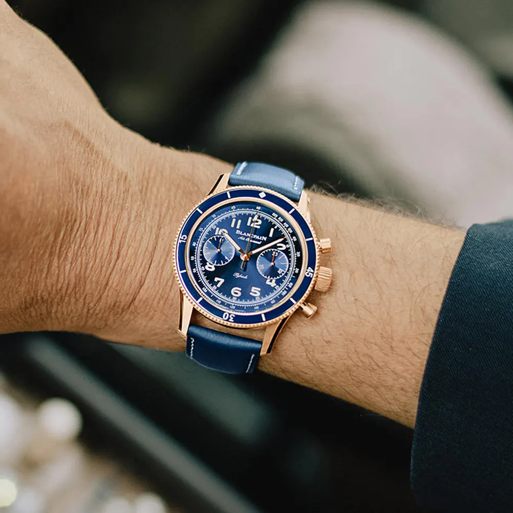 Blancpain Air Command 42.5mm Mens Watch Blue in Blue, additional product view 3