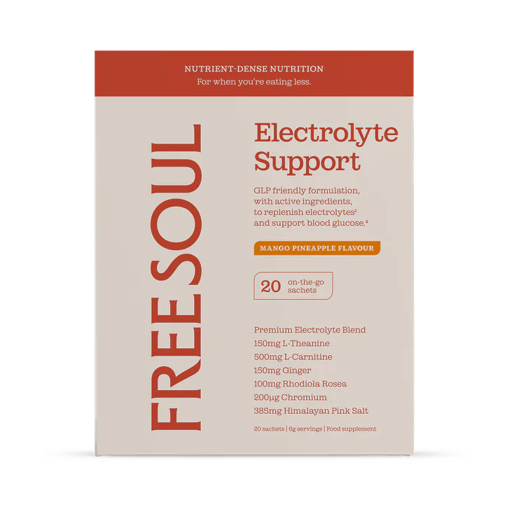 Free Soul GLP Electrolyte Support Sachets Mango Pineapple 20 Sachets