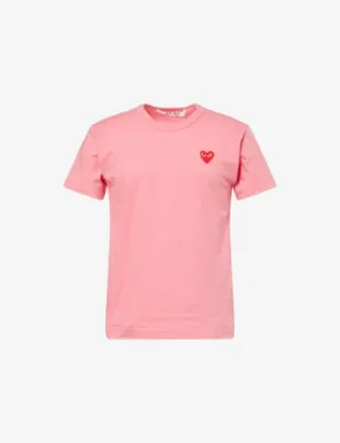 COMME DES GARCONS PLAY Embroidered-Logo Cotton T-shirt