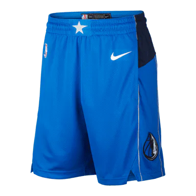 Nike Dallas Mavericks Icon Edition Men's Nike NBA Swingman Shorts - Game Royal/College Navy/Flat Silver/White