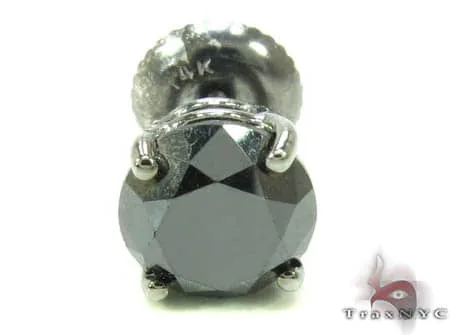 RINA - For Him FACTORY Royal Black Diamond Single Stud 17275 in Rose Gold – Earrings