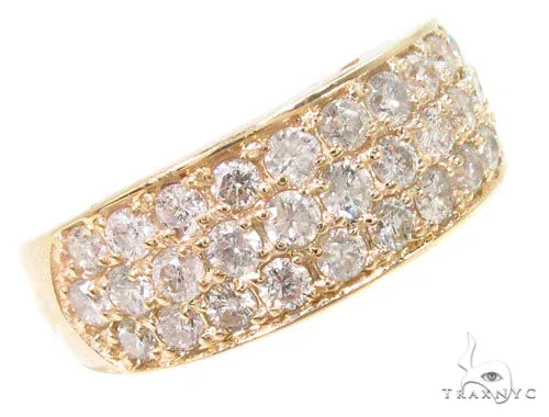 RINA - SUNNY 2 3 Row Diamond Ring 36239 in Rose Gold / 6 – Ring