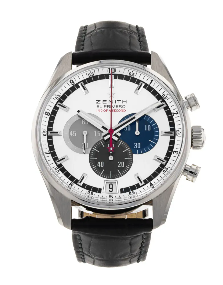 Zenith El Primero 03.2041.4052/69.C496 — 2001 — Excellent in Silver Baton – Pre-owned watches