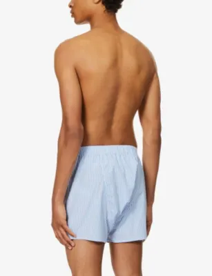 DEREK ROSE James striped-pattern classic-fit cotton boxer briefs detail 3