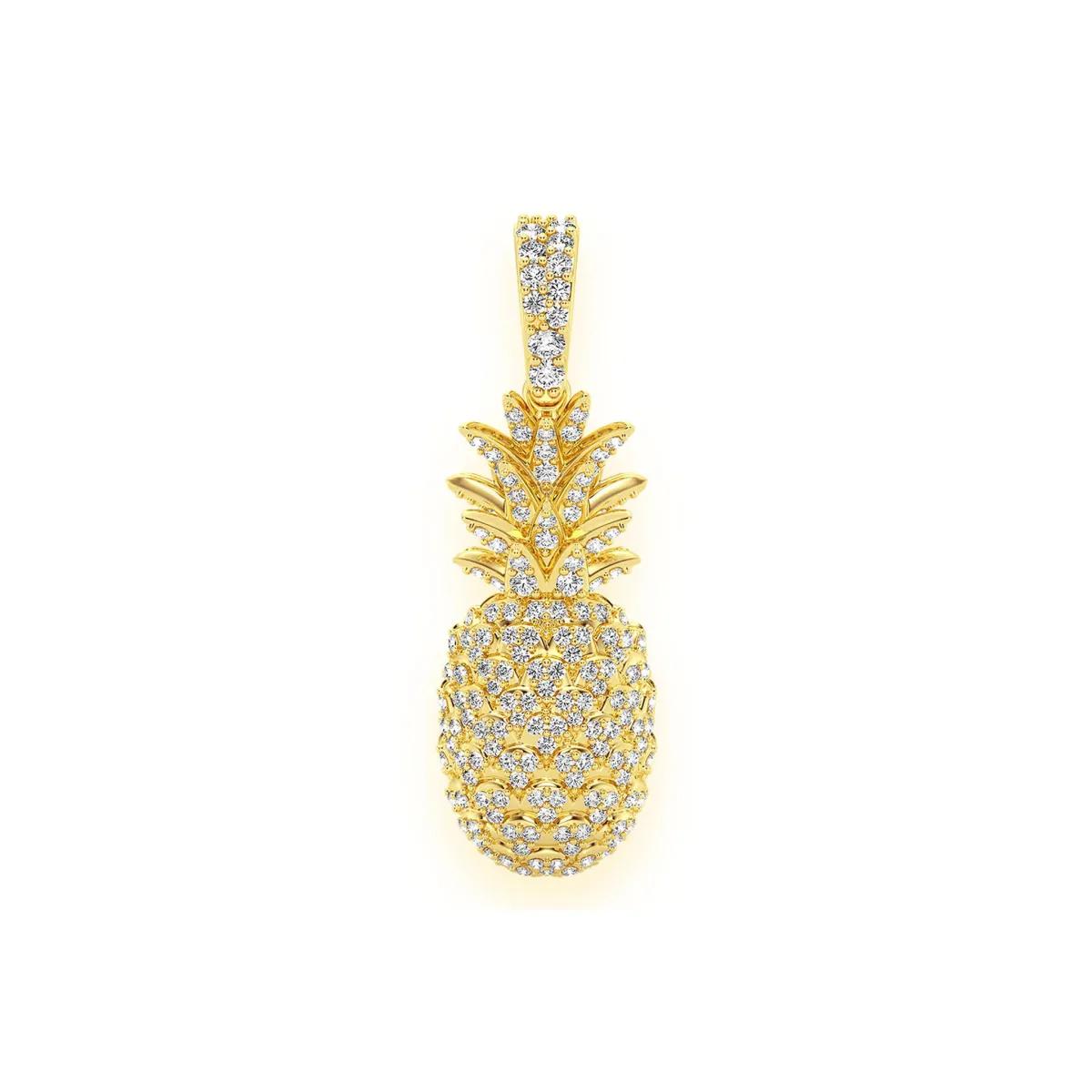 For Him Pineapple Diamond Pendant in Rose Gold / Lab Grown Diamond – Pendant