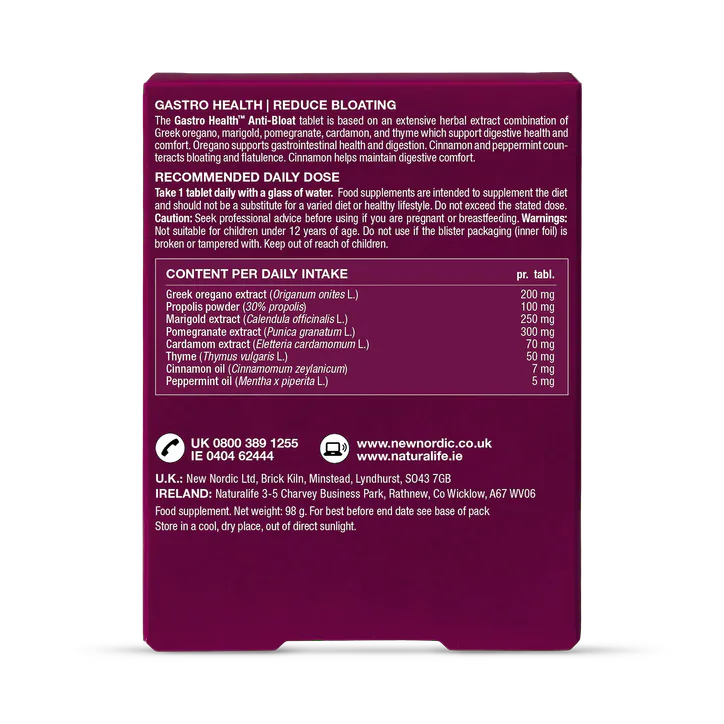 New Nordic Gastro Health™ Anti-Bloat 30 Tablets detail 2