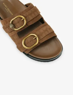 KURT GEIGER LONDON Bancroft Flat Suede Sandals - EUR 41 / 7 UK MEN in TAN, additional product view 3