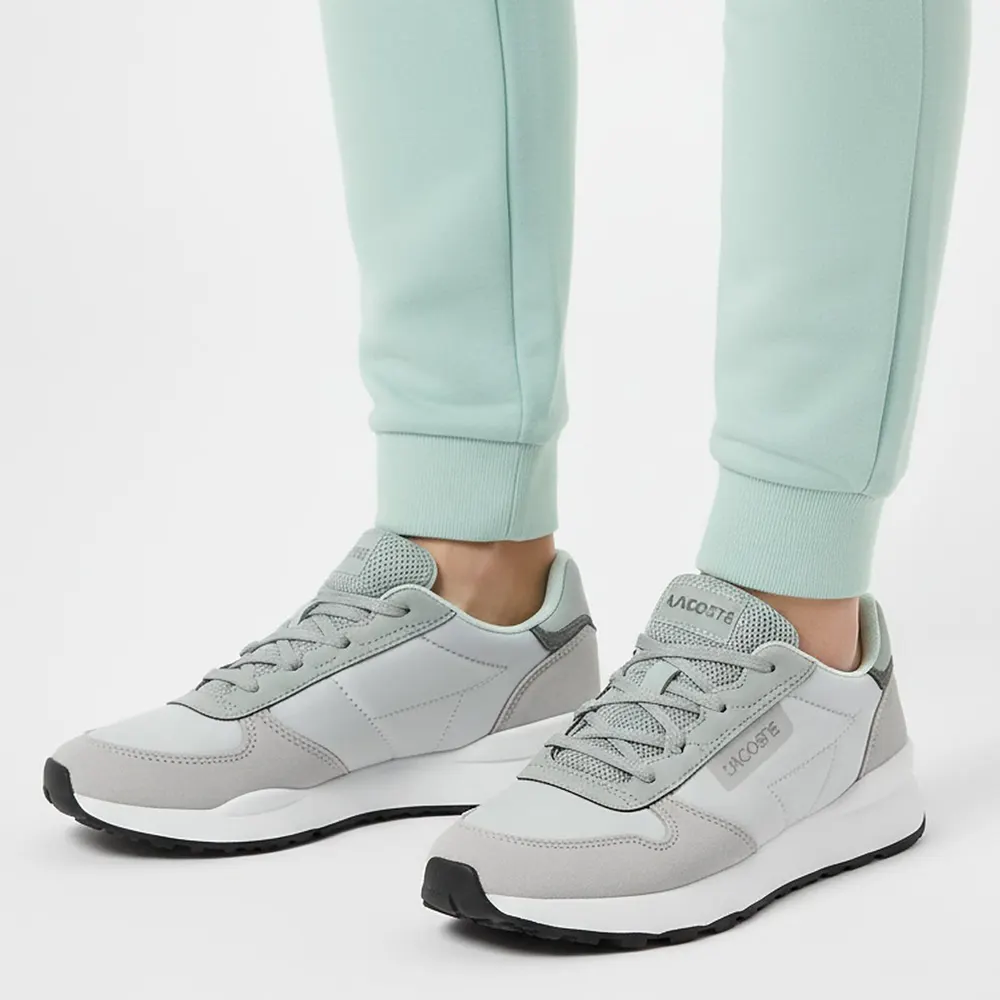 Lacoste Men's Elite ActEVO Runners in Gry/Wht 25Y, additional product view 3
