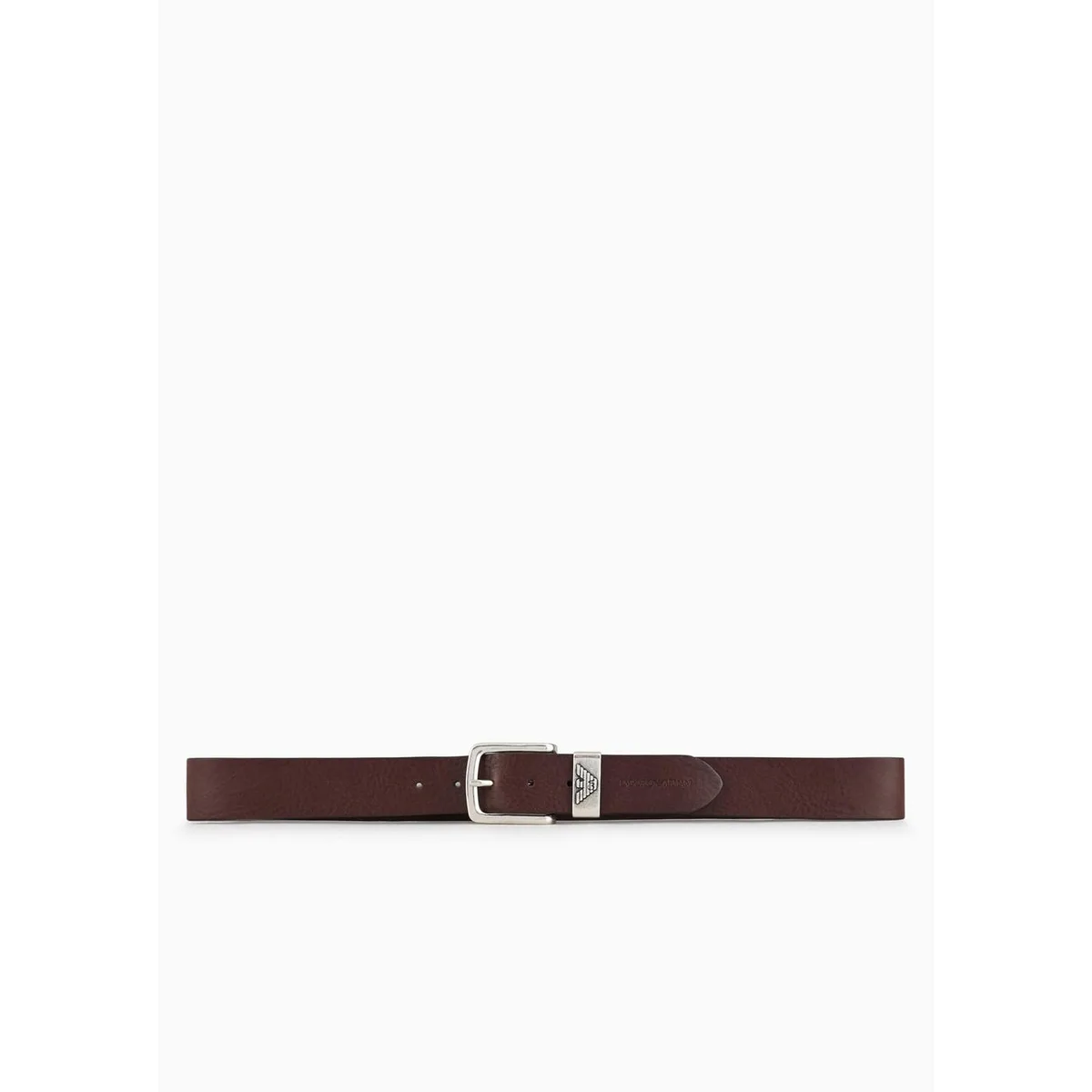 Emporio Armani Men's Eagle Leather Belt in Brown 80005 – Accessories