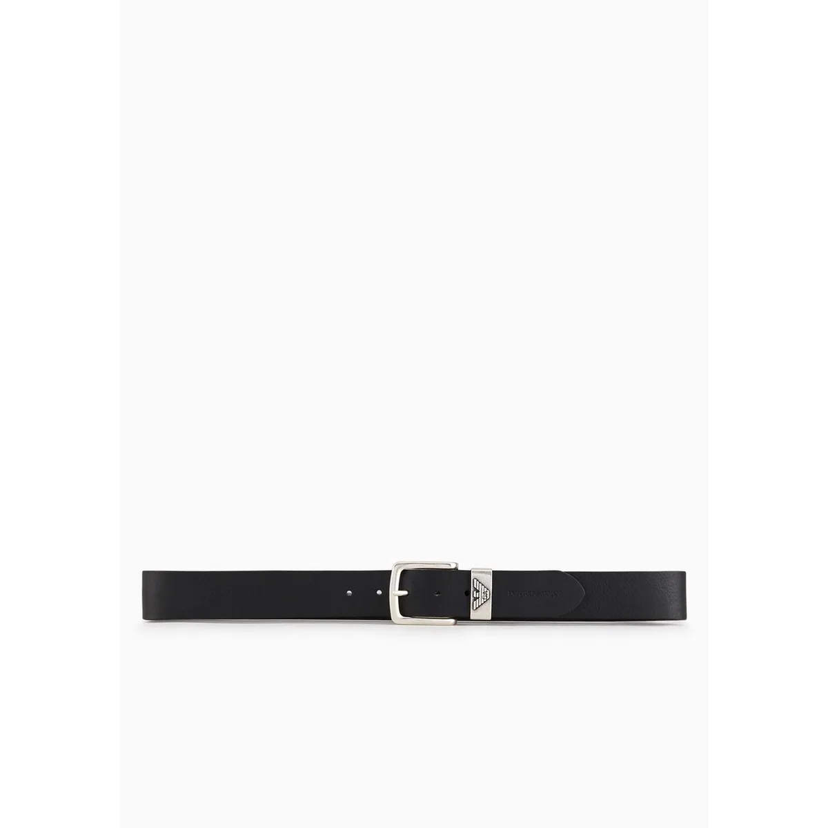 Emporio Armani Men's Eagle Leather Belt in Black 80001 – Accessories