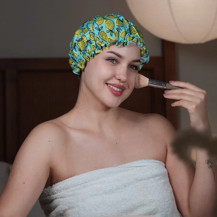 Smug Shower Cap - Shower Cap Lemon, additional product view 3