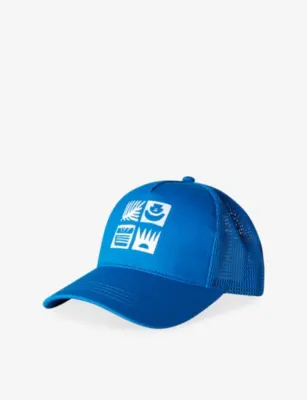 BENETTON Printed Cotton Mesh Baseball Cap 6-14 Years - BLUETTE - 6-7 years