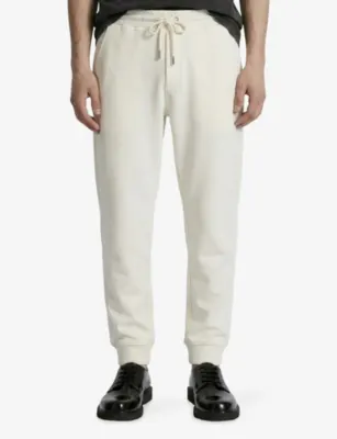 THE KOOPLES Logo-Embroidered Tapered-Leg Cotton-Jersey Jogging Bottoms detail 3
