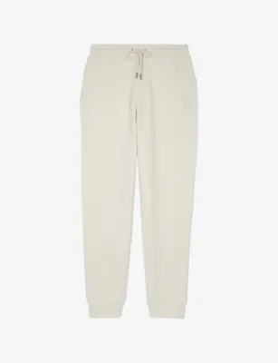 THE KOOPLES Logo-Embroidered Tapered-Leg Cotton-Jersey Jogging Bottoms