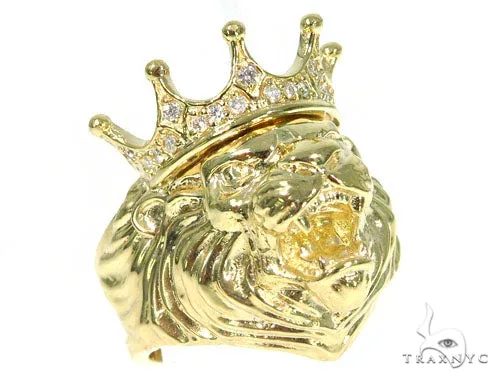 RINA - For Him FACTORY Lion King Diamond Ring 45445 in Rose Gold / 8 – Ring