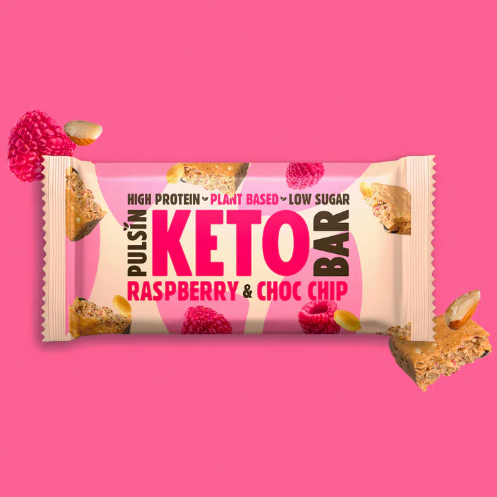 Pulsin Raspberry & Choc Chip Keto Bar 50g detail 2