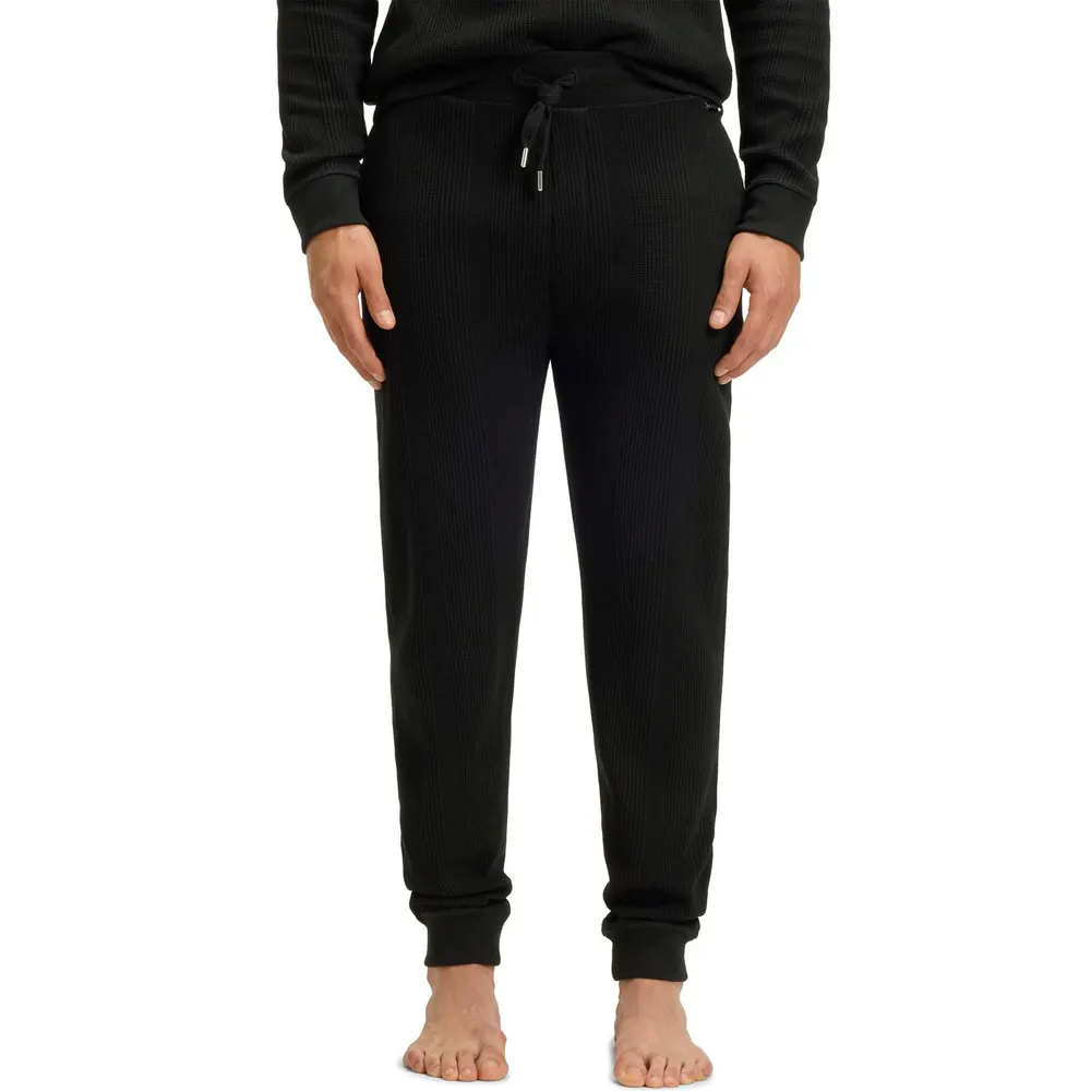 Boss Men's Cotton Open Hem Fleece Joggers detail 2