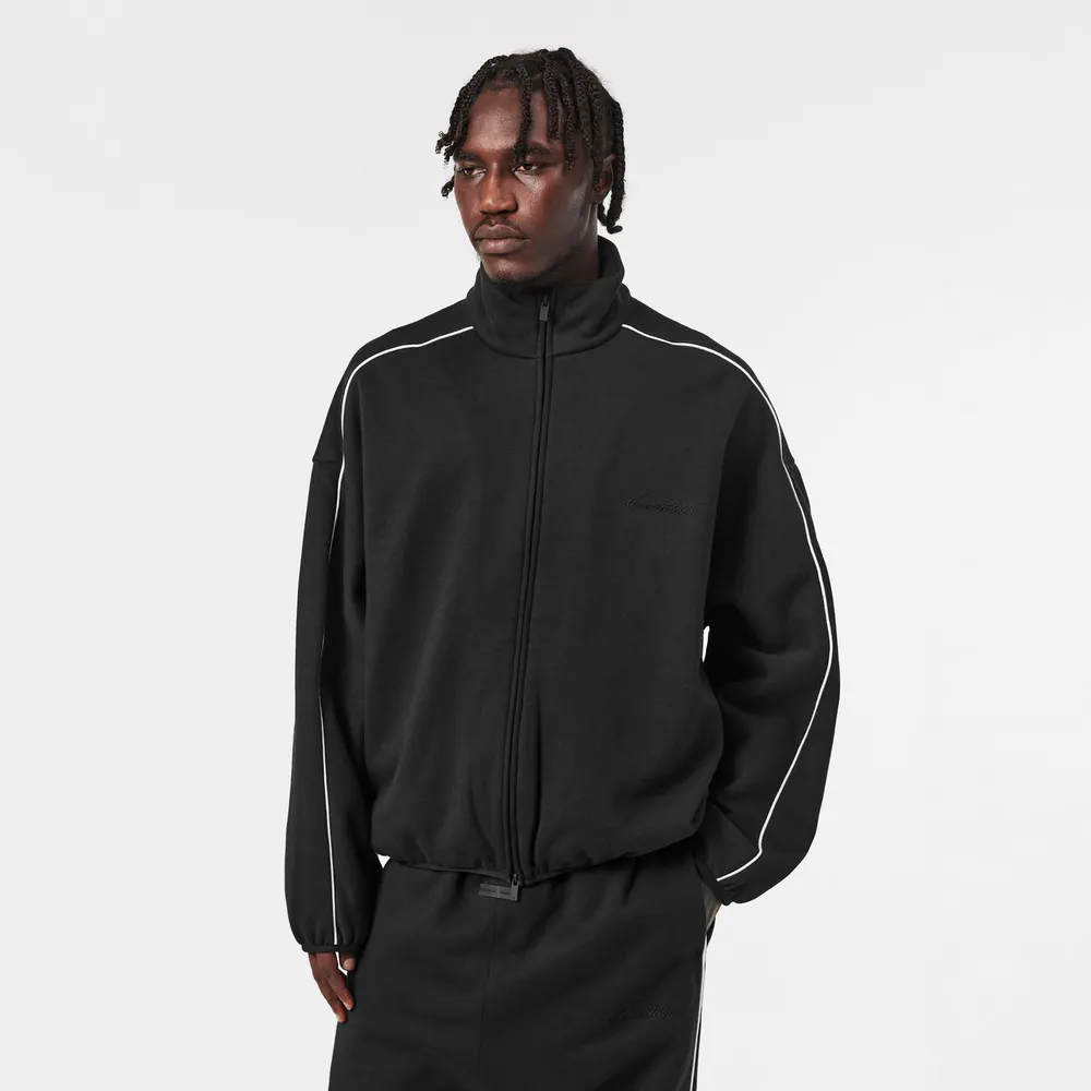 Fear Of God Essentials Men's Fleece Relaxed Fit Zip Tracksuit Top detail 3