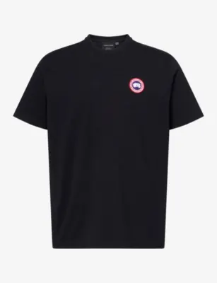 CANADA GOOSE Ocra Logo-Patch Cotton T-Shirt