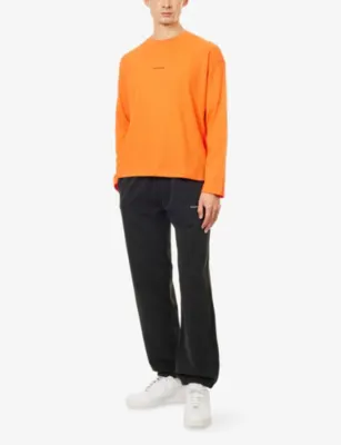 COLE BUXTON Mini Logo Wide-Leg Cotton-Jersey Jogging Bottoms detail 2