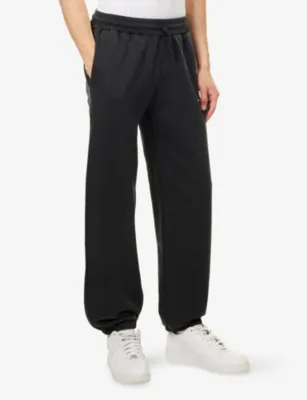 COLE BUXTON Mini Logo Wide-Leg Cotton-Jersey Jogging Bottoms detail 3