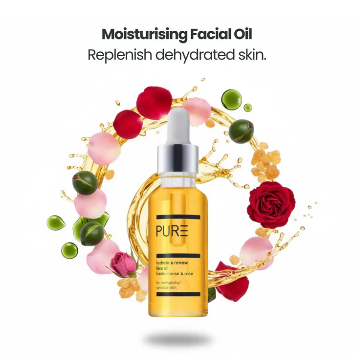 PURE Spa Skincare PURE Hydrate & Renew Face Oil, additional product view 2