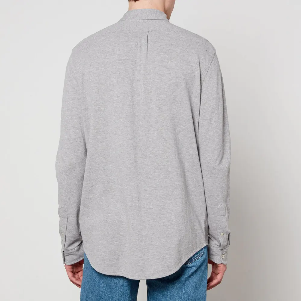 Ralph Lauren Men's Long Sleeve Plain Shirt in Andover Heather, additional product view 2