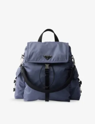 PRADA Re Nylon Explore Woven Backpack - BLACK detail 2