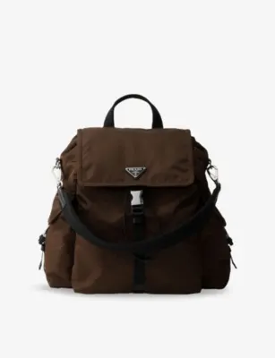 PRADA Re Nylon Explore Woven Backpack - BLACK detail 3